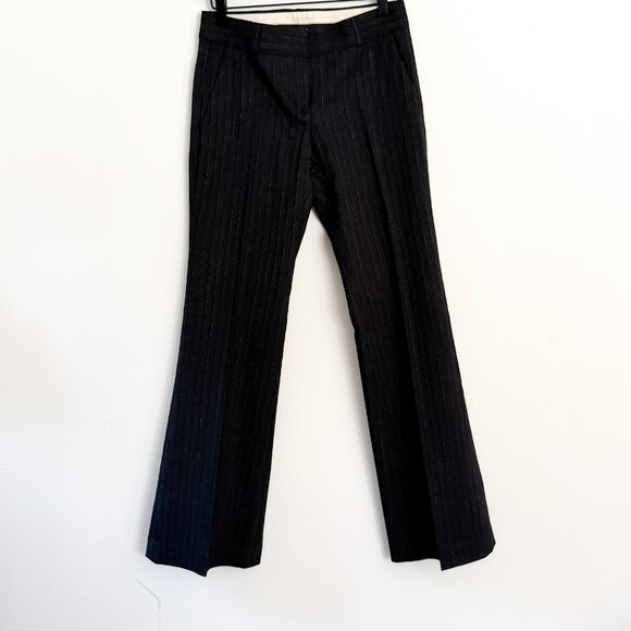 theory // dark gray pinstripe blazer jacket + trouser set // 2 - Picture 8 of 12